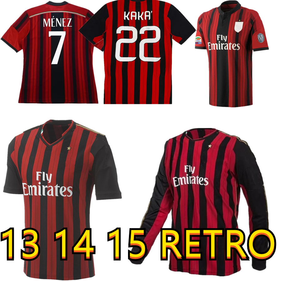 2013 2014 IBRAHIMOVIC KAKA retro soccer jersey 13 14 15 milan Robinho El Shaarawy Ménez Torres Balotelli MONTOLIVO vintage classic football shirt, 2014 2015 home serie a jersey
2013 2014 IBRAHIMOVIC KAKA retro soccer jersey 13 14 15 milan Robinho El Shaarawy Ménez Torres Balotelli MONTOLIVO vintage classic football shirt, 2014 2015 home serie a jersey