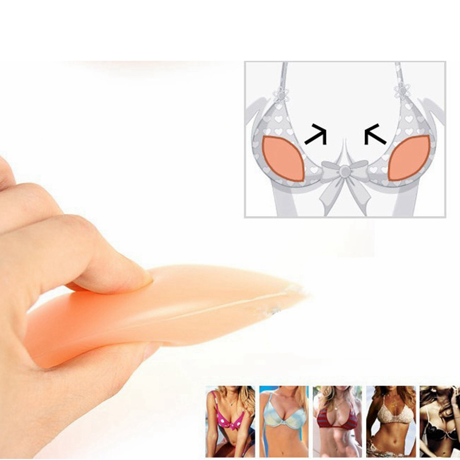 Breast Pad Chicken Fillets Silicone Breast Enhancers Bra Insert Pad OPP Bag Package Silicone Breast Pad