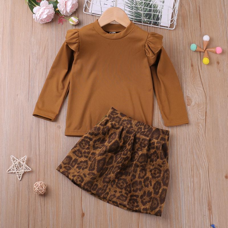 Clothing Sets 2022 Spring Autumn Girl Set Long Sleeve Top+Leopard Print Skirt 2Pcs Young Children For Girls, White
Clothing Sets 2022 Spring Autumn Girl Set Long Sleeve Top+Leopard Print Skirt 2Pcs Young Children For Girls, White
