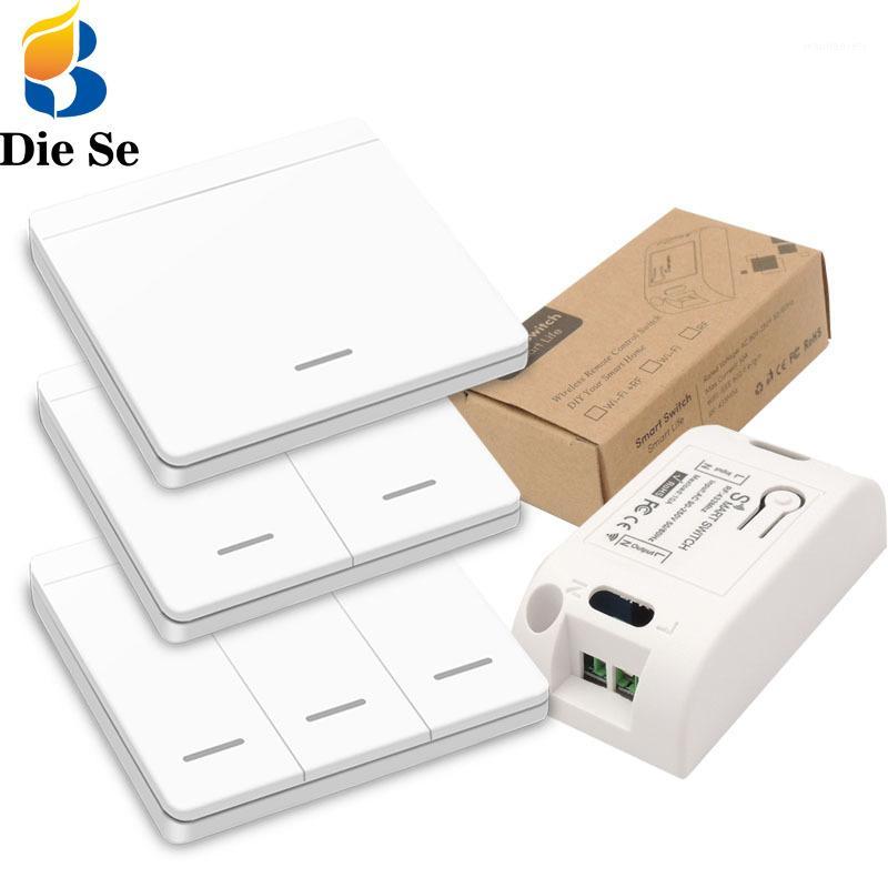 Diese 433Mhz wireless Wall Switch rf 86 wall panel transmitter Safety Switch and AC 110V 220V relay interruptor for Light Lamp1
Diese 433Mhz wireless Wall Switch rf 86 wall panel transmitter Safety Switch and AC 110V 220V relay interruptor for Light Lamp1