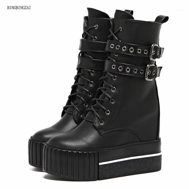 Winter women's boots new internal increase 7CM round toe short boots thick bottom platform Heel height 5CM Platform1, Black
Winter women's boots new internal increase 7CM round toe short boots thick bottom platform Heel height 5CM Platform1, Black