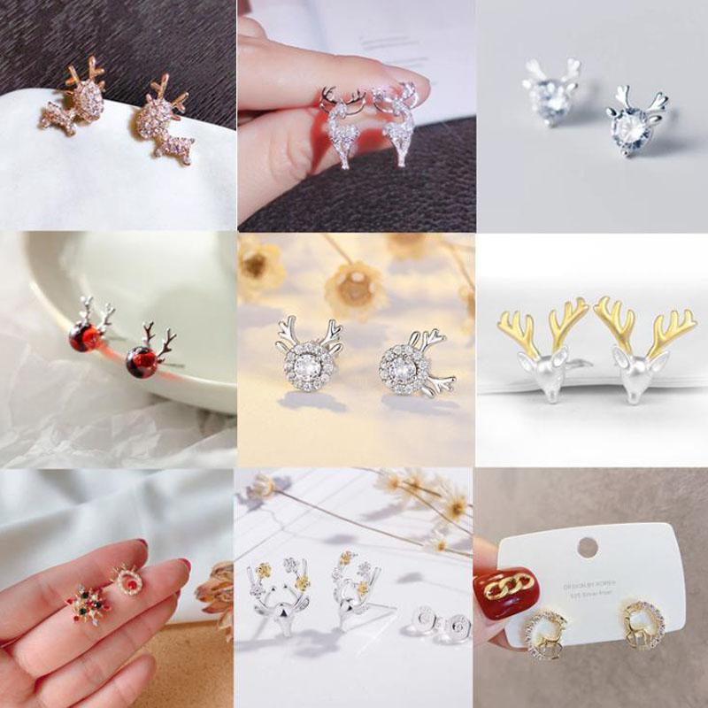 NEW Elk Crystal Deer Stud Earrings for Women Fashion Animal Earring Party Jewelry Gift Ornaments Pendientes Ear Studs
NEW Elk Crystal Deer Stud Earrings for Women Fashion Animal Earring Party Jewelry Gift Ornaments Pendientes Ear Studs