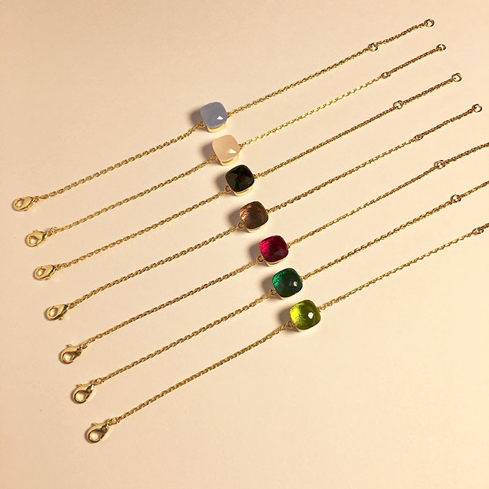 2021 Gold Bracelet gemstone style fashion bracelets wholesale candy color multi faceted crystal bracelet women jewelry designer bracelets
2021 Gold Bracelet gemstone style fashion bracelets wholesale candy color multi faceted crystal bracelet women jewelry designer bracelets
