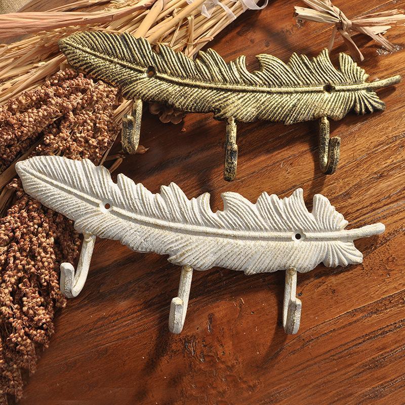 Cast Iron European-Style Vintage Wrought Iron Feather Triple Hook Personalized & Creative Coat Hook Door Hanging Metal1
Cast Iron European-Style Vintage Wrought Iron Feather Triple Hook Personalized & Creative Coat Hook Door Hanging Metal1