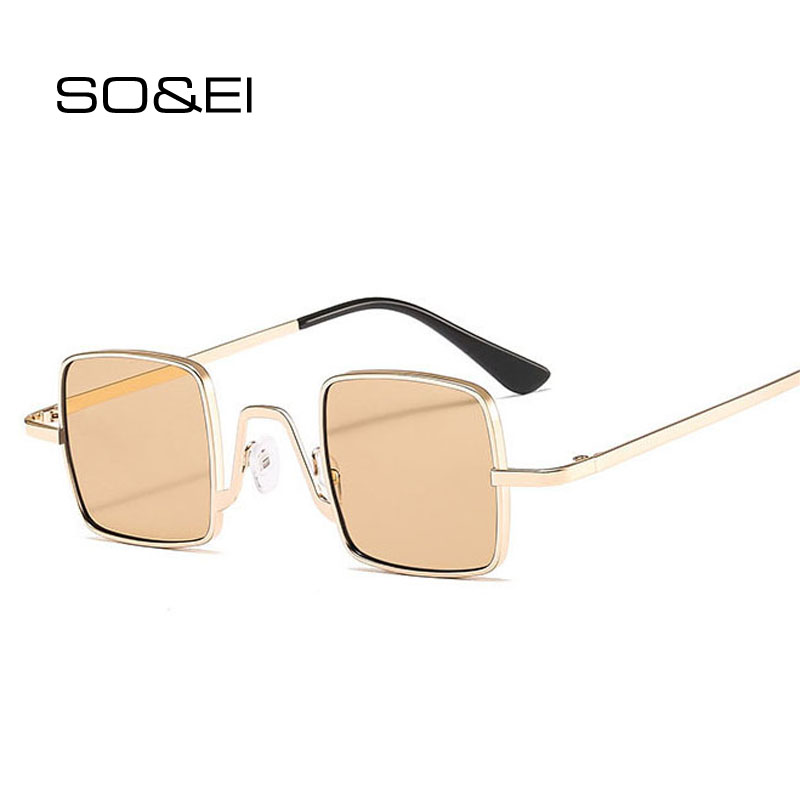 SO&EI Vintage Small Square Women Sunglasses Brand Designer Candy Colors Clear Mirror Lens Eyewear Fashion Men Sun Glasses UV400
SO&EI Vintage Small Square Women Sunglasses Brand Designer Candy Colors Clear Mirror Lens Eyewear Fashion Men Sun Glasses UV400