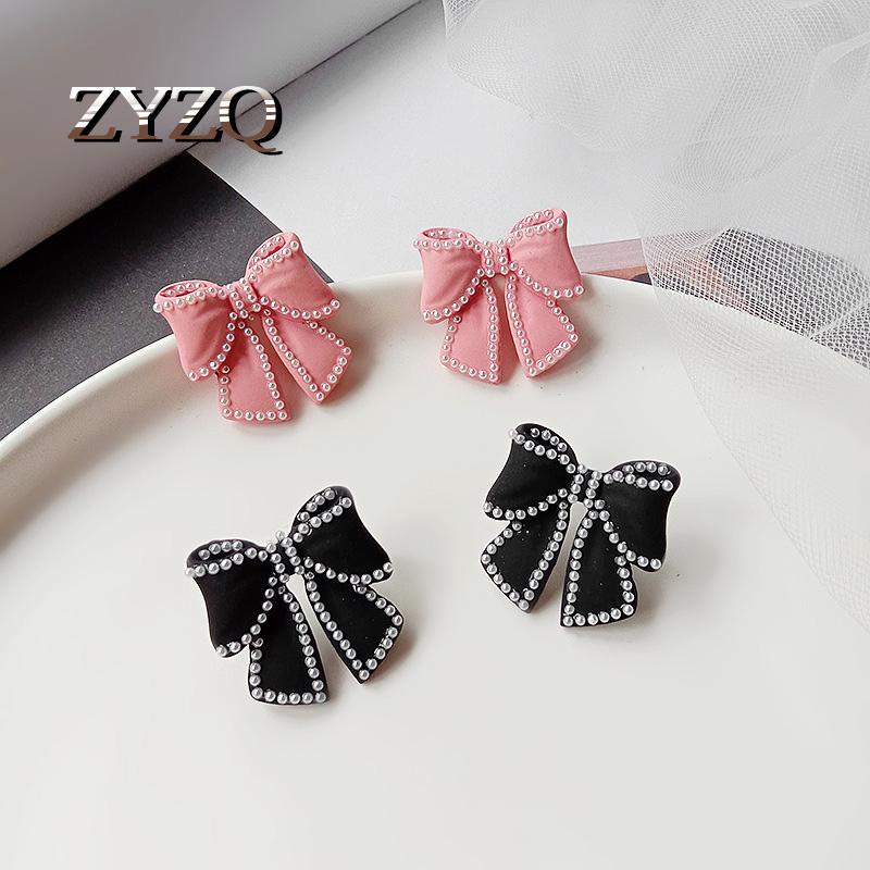 ZYZQ Fashion Acrylic Bow Knot Earrings For Women Sweet Black Pink Resin Bow Earrings Wedding Dinner Bridal Jewelry
ZYZQ Fashion Acrylic Bow Knot Earrings For Women Sweet Black Pink Resin Bow Earrings Wedding Dinner Bridal Jewelry