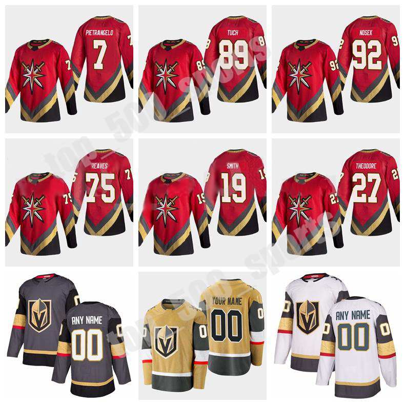 Vegas Golden Knights Reverse Retro Jersey Ice Hockey 7 Alex Pietrangelo 19 Brendan Brisson 27 Shea Theodore 89 Alex Tuch 75 Ryan Reaves, Black;red
Vegas Golden Knights Reverse Retro Jersey Ice Hockey 7 Alex Pietrangelo 19 Brendan Brisson 27 Shea Theodore 89 Alex Tuch 75 Ryan Reaves, Black;red
