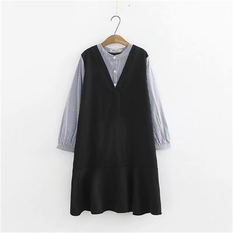 Sleeve Women's Long Dress of Large Casual Size Striped to Shredded Line Muslim Clothes Tgpr, Black
Sleeve Women's Long Dress of Large Casual Size Striped to Shredded Line Muslim Clothes Tgpr, Black