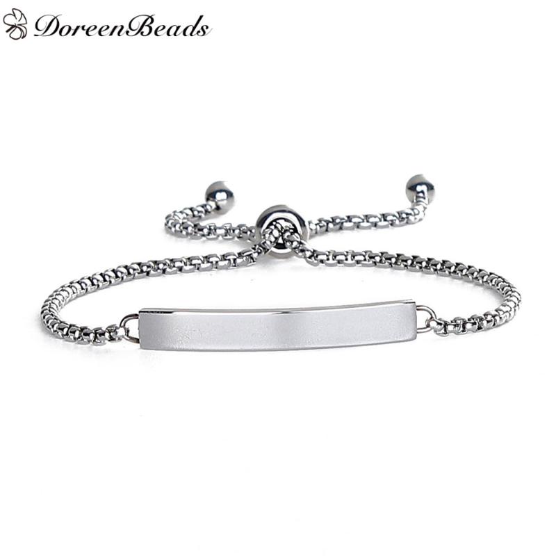 DoreenBeads gold color silver color 304 Stainless Steel Adjustable Slider Bracelet Rectangle Blank Stamping Tags, 1 PC
DoreenBeads gold color silver color 304 Stainless Steel Adjustable Slider Bracelet Rectangle Blank Stamping Tags, 1 PC