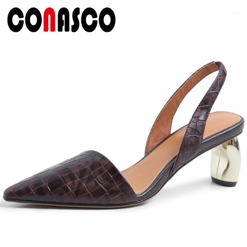 CONASCO Summer Fashion Concise Casual Genuine Leather Women Sandals Pumps Pointed Toe High Heels Back Strap Shallow Shoes Woman1, Black
CONASCO Summer Fashion Concise Casual Genuine Leather Women Sandals Pumps Pointed Toe High Heels Back Strap Shallow Shoes Woman1, Black
