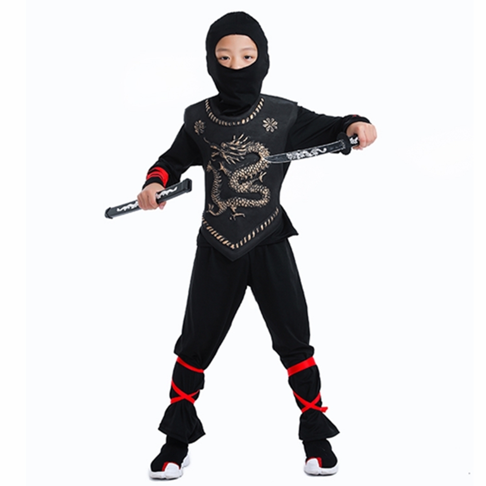Ninja Costume Child Ninjago Party Costumes Boys Girls Halloween Fancy Dress Superhero Cosplay Ninja Suit Kids Clothes Set Gift LJ200930