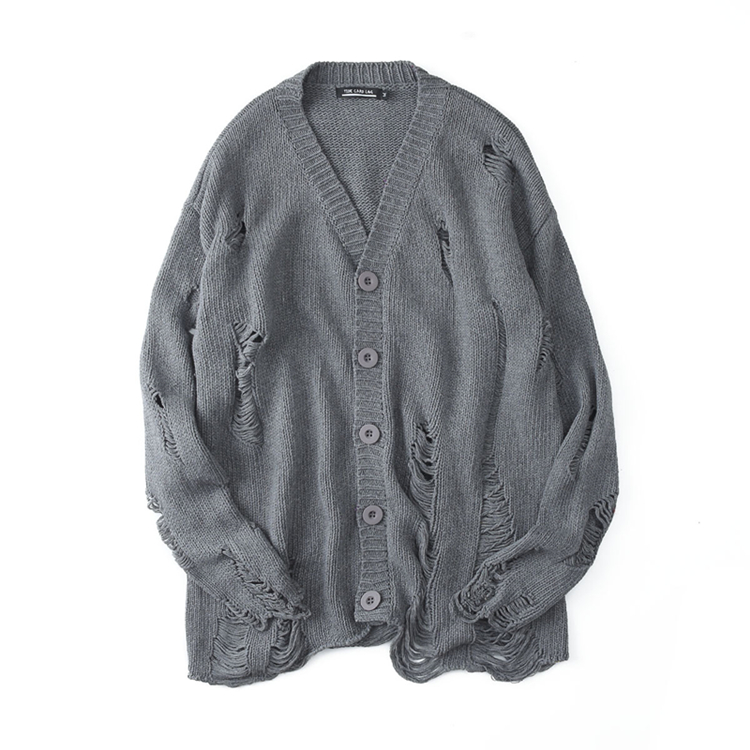 Autumn Winter Men Ripped Hole Patchwork Oversized Knitted Sweater Irregular Design Hip Hop Punk Knitwear Men Vintage Pullover, Gray
Autumn Winter Men Ripped Hole Patchwork Oversized Knitted Sweater Irregular Design Hip Hop Punk Knitwear Men Vintage Pullover, Gray