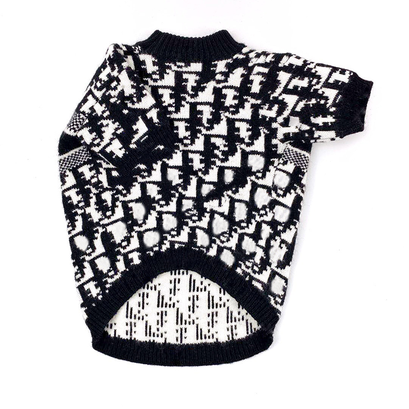 Vintage Style Letter Jacquard Dog Apparel Fashion Teddy Bulldog Schnauzer Pet Sweater Cute Small Dogs Sweaters, As pic
Vintage Style Letter Jacquard Dog Apparel Fashion Teddy Bulldog Schnauzer Pet Sweater Cute Small Dogs Sweaters, As pic