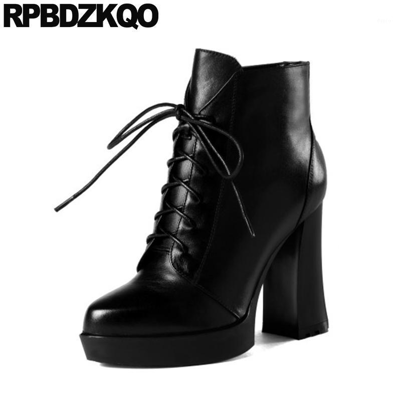 platform extreme women shoes winter brand chunky front lace up casual ankle boots autumn fetish high heel booties pointed toe1, Black
platform extreme women shoes winter brand chunky front lace up casual ankle boots autumn fetish high heel booties pointed toe1, Black