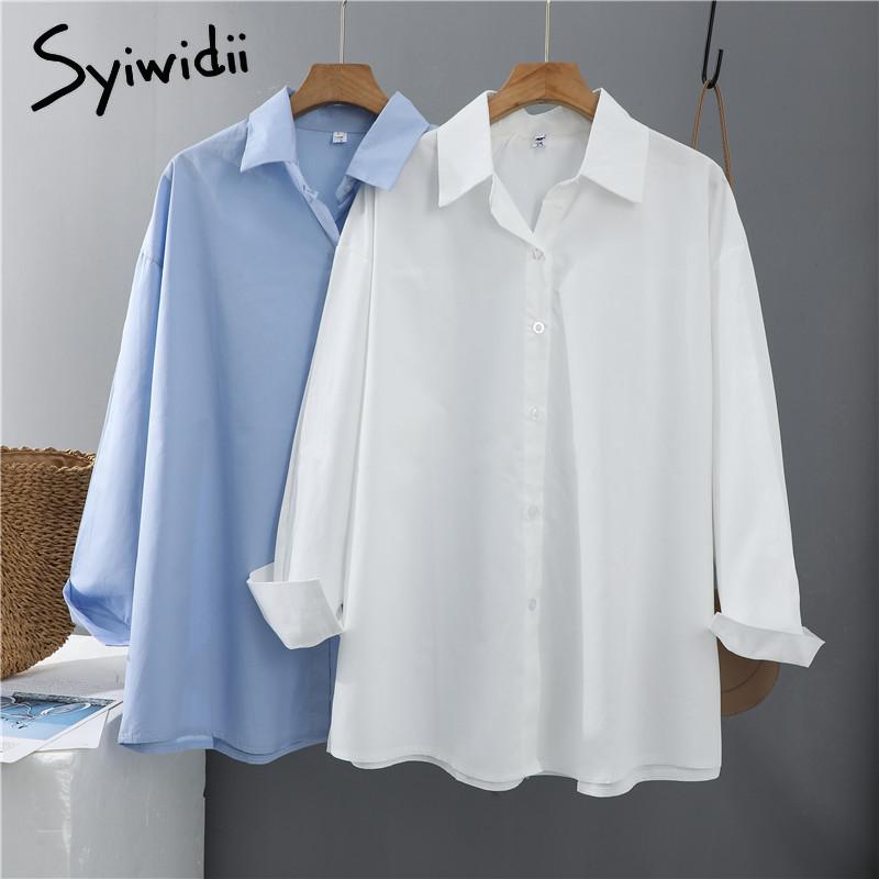 Women's Blouses & Shirts Syiwidii Women Office Lady Cotton Oversize Plus Size Tops Pink White Blue Long Sleeve 2022 Spring Korean Fashion
Women's Blouses & Shirts Syiwidii Women Office Lady Cotton Oversize Plus Size Tops Pink White Blue Long Sleeve 2022 Spring Korean Fashion