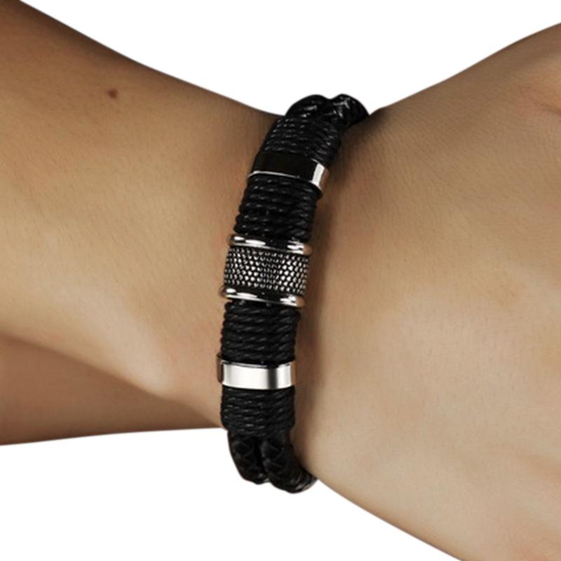Hot Sale Party Jewelry Stainless Steel PU Leather Bracelet Men's Rope Crochet Strap Chain
Hot Sale Party Jewelry Stainless Steel PU Leather Bracelet Men's Rope Crochet Strap Chain