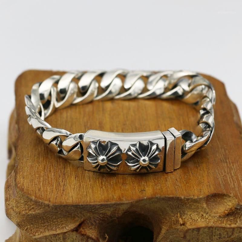 Starfield S925 Sterling Silver Retro Thai Silver Trendy Double Cross Men Women Bracelet Homme1
Starfield S925 Sterling Silver Retro Thai Silver Trendy Double Cross Men Women Bracelet Homme1