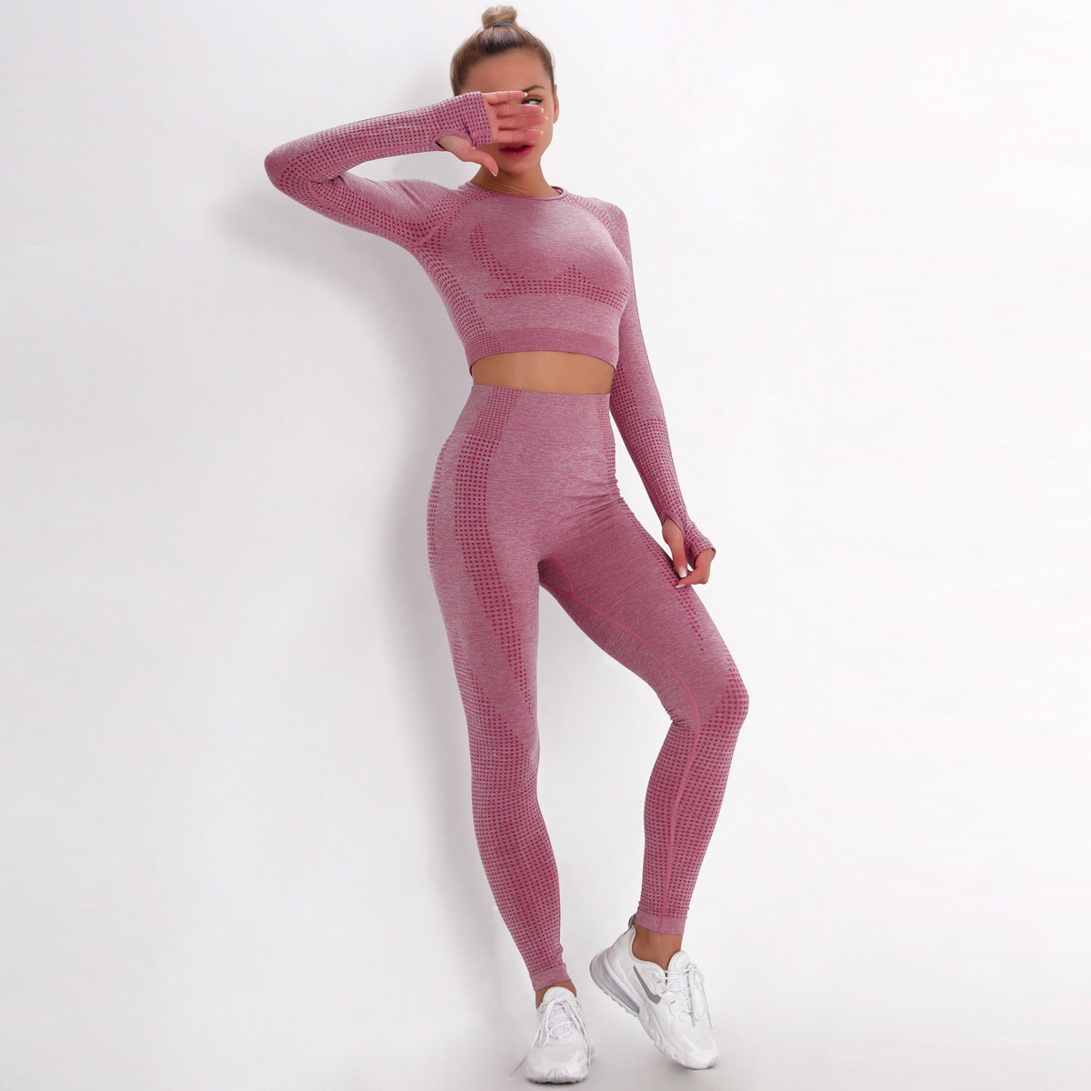 Women's Tracksuits Sportswear Suit Women's Clothing Yoga Bra Fitness Legging Tummy Slimming Pant Kit Sports Sets Outfit Running