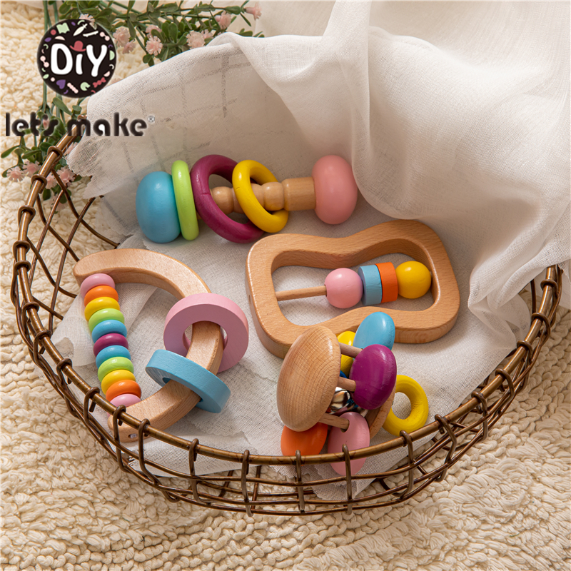 Let's Make Macaron Color Baby Rattle Toy Set Wooden Rattles Hold Rattle Hand Bell Gift Baby Toys Toddler Infant Montessori Toy LJ201113, Elephant
Let's Make Macaron Color Baby Rattle Toy Set Wooden Rattles Hold Rattle Hand Bell Gift Baby Toys Toddler Infant Montessori Toy LJ201113, Elephant