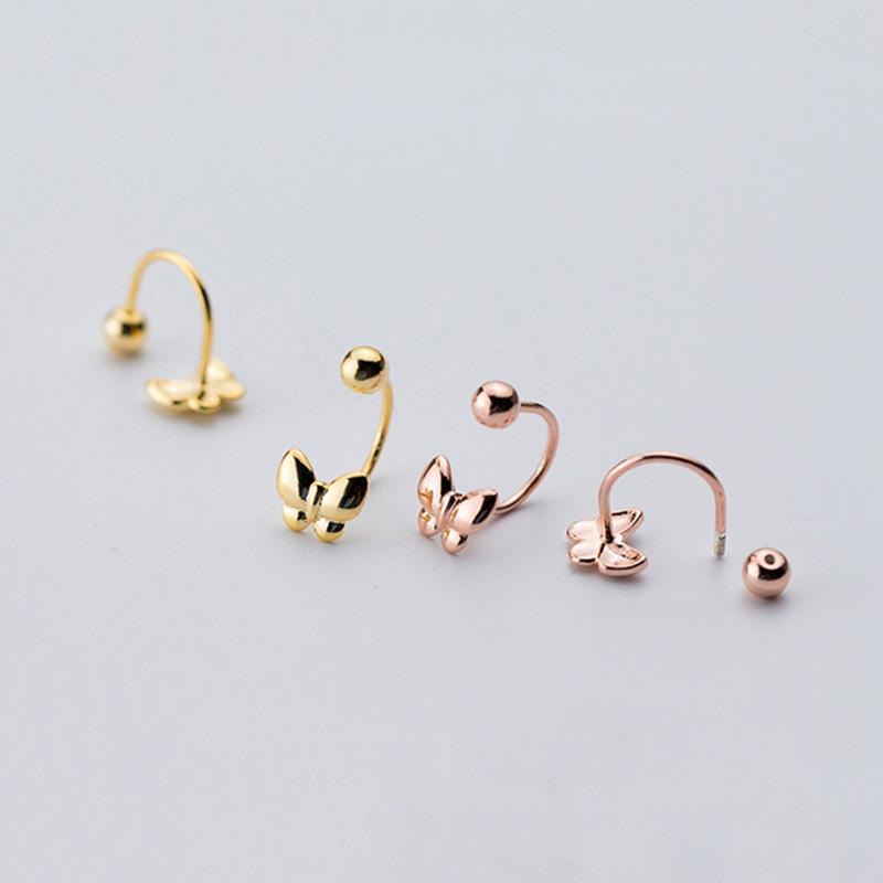 Real 925 Sterling All Silver Butterfly Hoop Earring Backs Funky Fashion Fine Jewelry For Women/Girls Birthday Party 2020 Gift
Real 925 Sterling All Silver Butterfly Hoop Earring Backs Funky Fashion Fine Jewelry For Women/Girls Birthday Party 2020 Gift