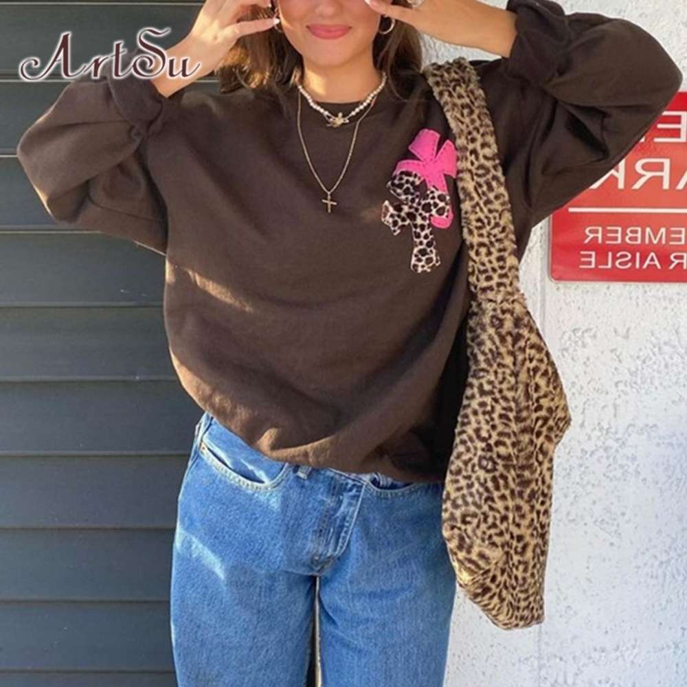 ArtSu Aesthetics Leopard Oversized Hoodies Brown Tops Y2K Vintage Crewneck Long Sleeve Sweatshirts Outfits Streetwear HO52041
ArtSu Aesthetics Leopard Oversized Hoodies Brown Tops Y2K Vintage Crewneck Long Sleeve Sweatshirts Outfits Streetwear HO52041