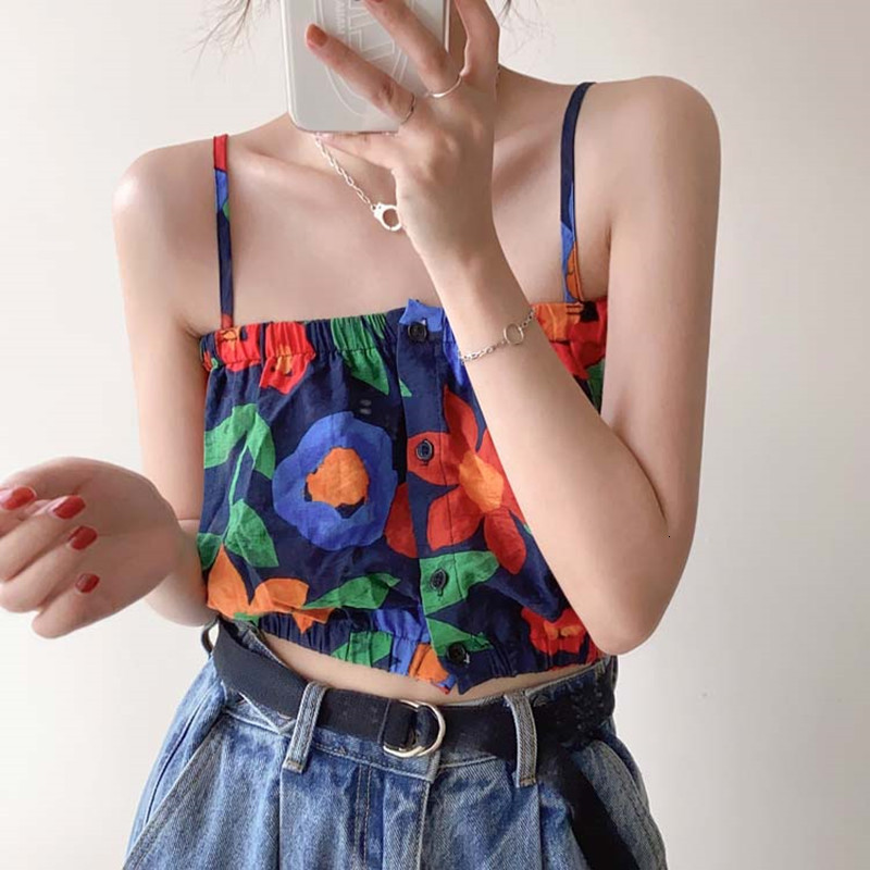 2021 New female colorful floral tank-less tops short design top lady women's clothing vest (f4015 Z8RQ, Same pictures
2021 New female colorful floral tank-less tops short design top lady women's clothing vest (f4015 Z8RQ, Same pictures