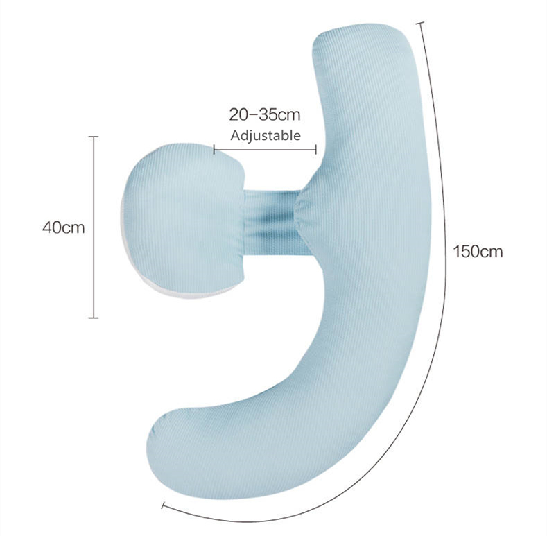 Comfortable Pregnancy Pillow Long Side Sleeping Body Pillow For Pregnant Women Nursing Baby U Shape Cartoon Maternity Cushions 201117