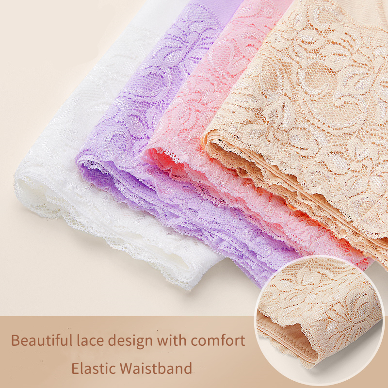 3Pcs/lot Anti Emptied Boyshort Laces Butt Lifter Panties Women High Waist Slimming Underwear Ladies Body Shaper Tummy Shapewear 201112