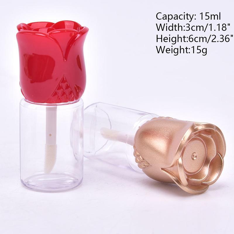 1Pc 15ml Empty Lip Gloss Tubes Transparent DIY Lip Bottle Containers with Rose Flower Shaped Cap Refillable Bottle New~1
1Pc 15ml Empty Lip Gloss Tubes Transparent DIY Lip Bottle Containers with Rose Flower Shaped Cap Refillable Bottle New~1