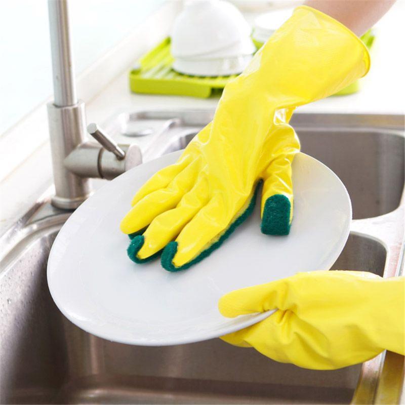 Yellow Red Rubber Kitchen Wash Gloves Scrub Dishes Dish Washing Gloves With Scouring Cloths For Grease Dirt Cleaning Brush
Yellow Red Rubber Kitchen Wash Gloves Scrub Dishes Dish Washing Gloves With Scouring Cloths For Grease Dirt Cleaning Brush
