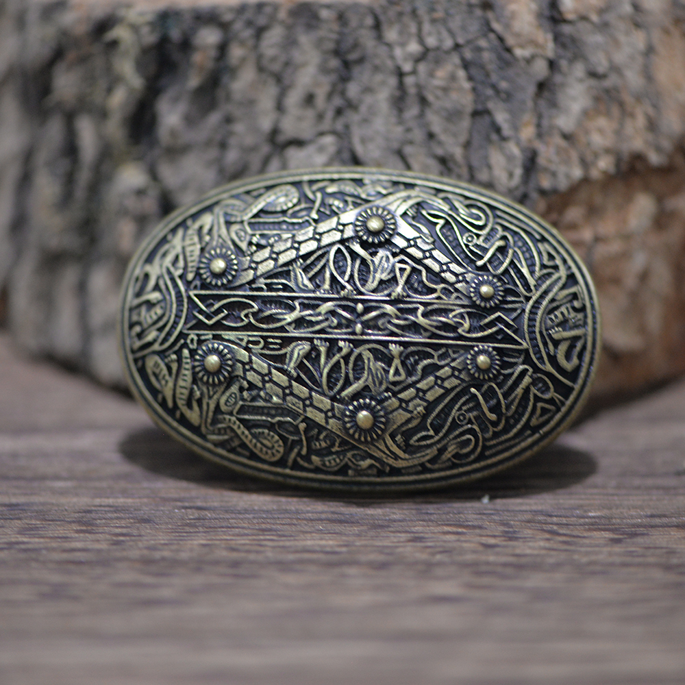 LANGHONG 10pcs Norse Viking Brooch Amulet fibula Brooches Sweden Scandinavian Viking brosch jewelry Talisman 201009