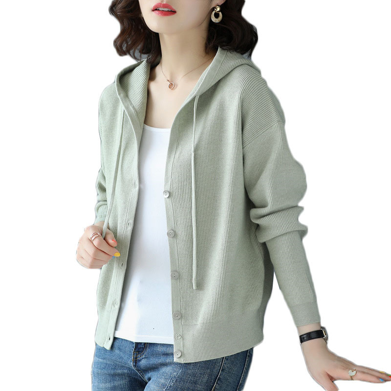 2021 Women's Knitted Cardigans Autumn New Long-sleeved Hooded Sweater Cardigan Jacket Casual Single-breasted Female Tops Y418 Qtal, Red
2021 Women's Knitted Cardigans Autumn New Long-sleeved Hooded Sweater Cardigan Jacket Casual Single-breasted Female Tops Y418 Qtal, Red