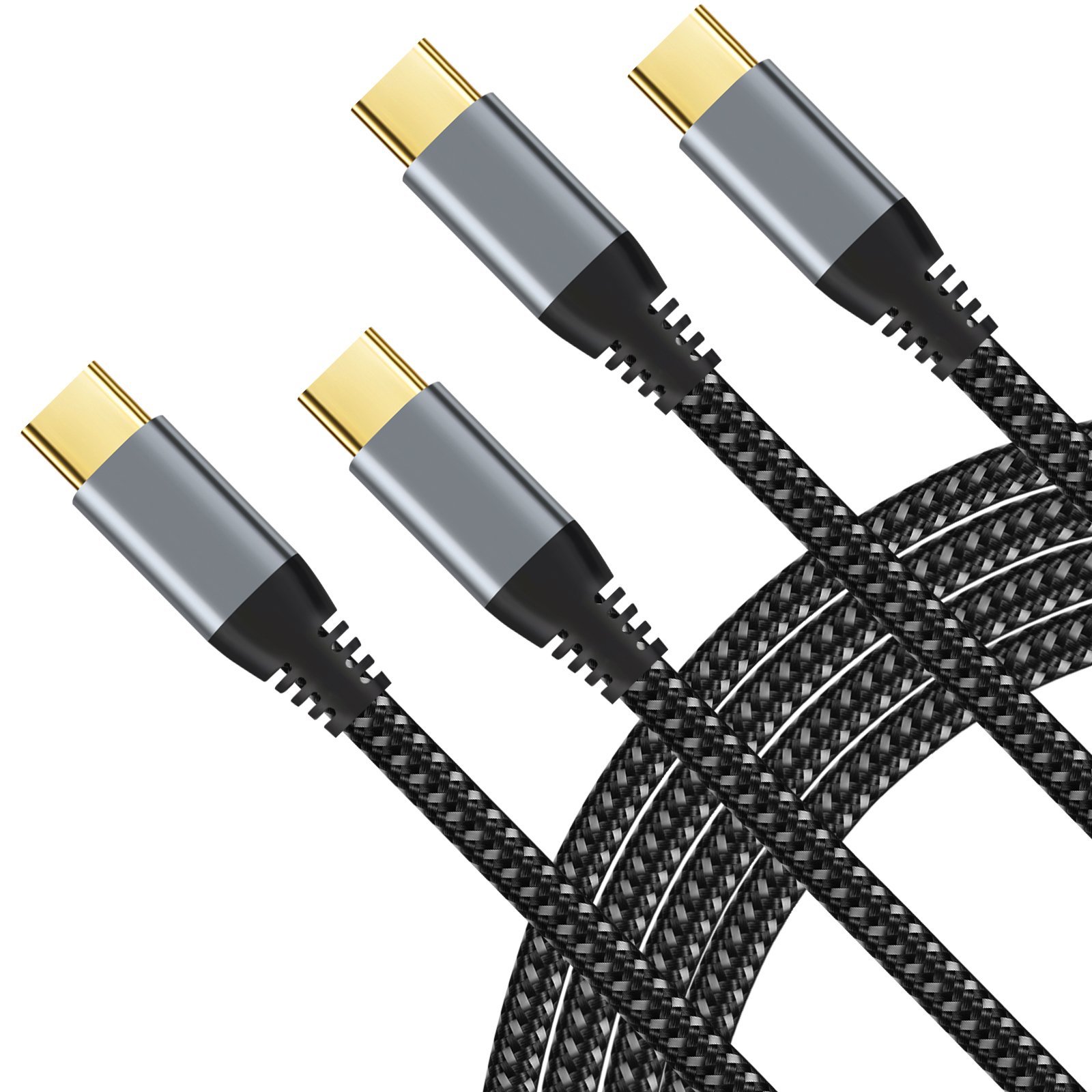USB Type-C 3.1 Gen 2 Cables UP to 10Gbps Data Transfer, 4K 60Hz high defination Video Monitor Cable, 20V 5A 100W PD Fast Charging Cord braided nylon cable, Black
USB Type-C 3.1 Gen 2 Cables UP to 10Gbps Data Transfer, 4K 60Hz high defination Video Monitor Cable, 20V 5A 100W PD Fast Charging Cord braided nylon cable, Black