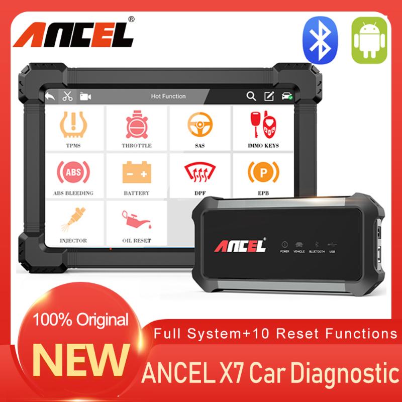 ANCEL X7 Car Diagnostic Tool Professional Full System TPMS ABS EPB IMMO DPF Oil OBD2 Automotive Scanner With Bluetooth Tablet 
ANCEL X7 Car Diagnostic Tool Professional Full System TPMS ABS EPB IMMO DPF Oil OBD2 Automotive Scanner With Bluetooth Tablet