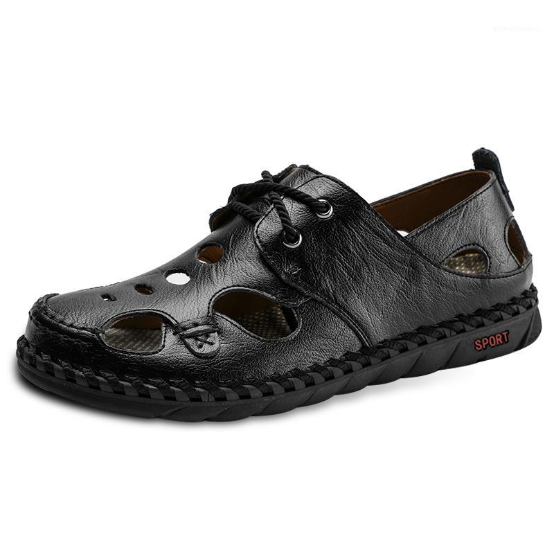 New Men's Sandals Summer Fashion Mens Shoes Beach Sandals Genuine Leather Casual Shoes Soft Non-slip Zapatos De Hombre1, Black
New Men's Sandals Summer Fashion Mens Shoes Beach Sandals Genuine Leather Casual Shoes Soft Non-slip Zapatos De Hombre1, Black