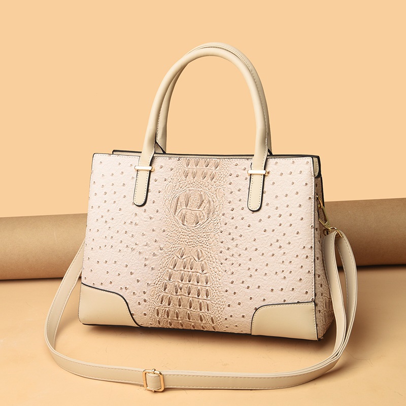 Shoulder Fashion Ladies Crocodile Pattern Design Handbag PU Retro Womens Casual Bag