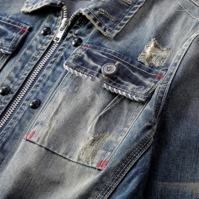 Korean Fashion Hole Ripped Pockets Mens Denim Jackets Long Sleeve Slim Fit Zipper 100% Cotton Male Outerwear Coats Plus Size1, As picture
Korean Fashion Hole Ripped Pockets Mens Denim Jackets Long Sleeve Slim Fit Zipper 100% Cotton Male Outerwear Coats Plus Size1, As picture