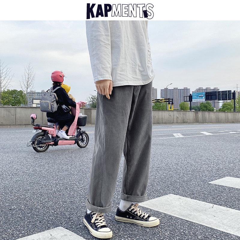 KAPMENTS Sweatpants Men Black Corduroy Pants 2020 Winter Mens Japanese Streetwear Wide Legs Joggers Male Harajuku Cargo Pants
KAPMENTS Sweatpants Men Black Corduroy Pants 2020 Winter Mens Japanese Streetwear Wide Legs Joggers Male Harajuku Cargo Pants