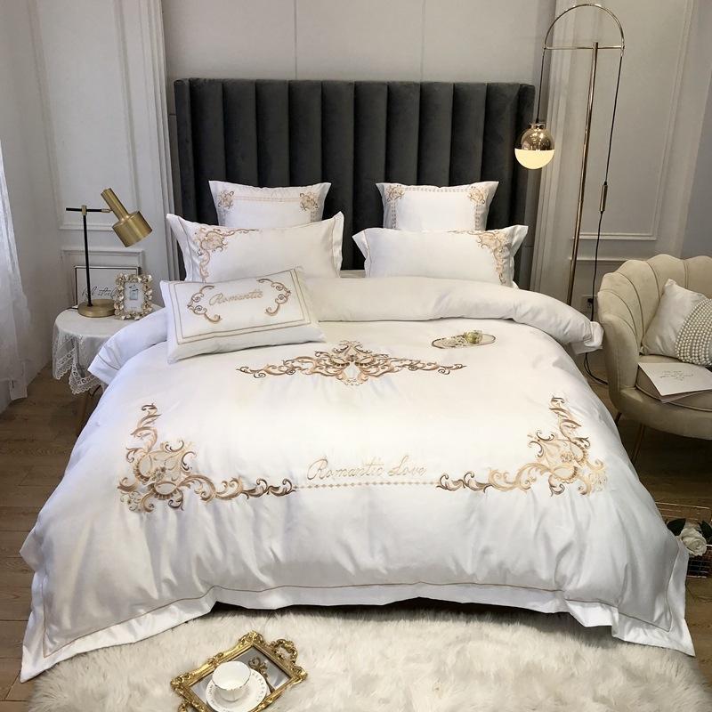 4pcs High Quality 100% Cotton Bedding Set Solid Duvet Cover Set 1 Quilt Cover + 1 Flat Sheet + 2 Pillowcases Queen King58
4pcs High Quality 100% Cotton Bedding Set Solid Duvet Cover Set 1 Quilt Cover + 1 Flat Sheet + 2 Pillowcases Queen King58