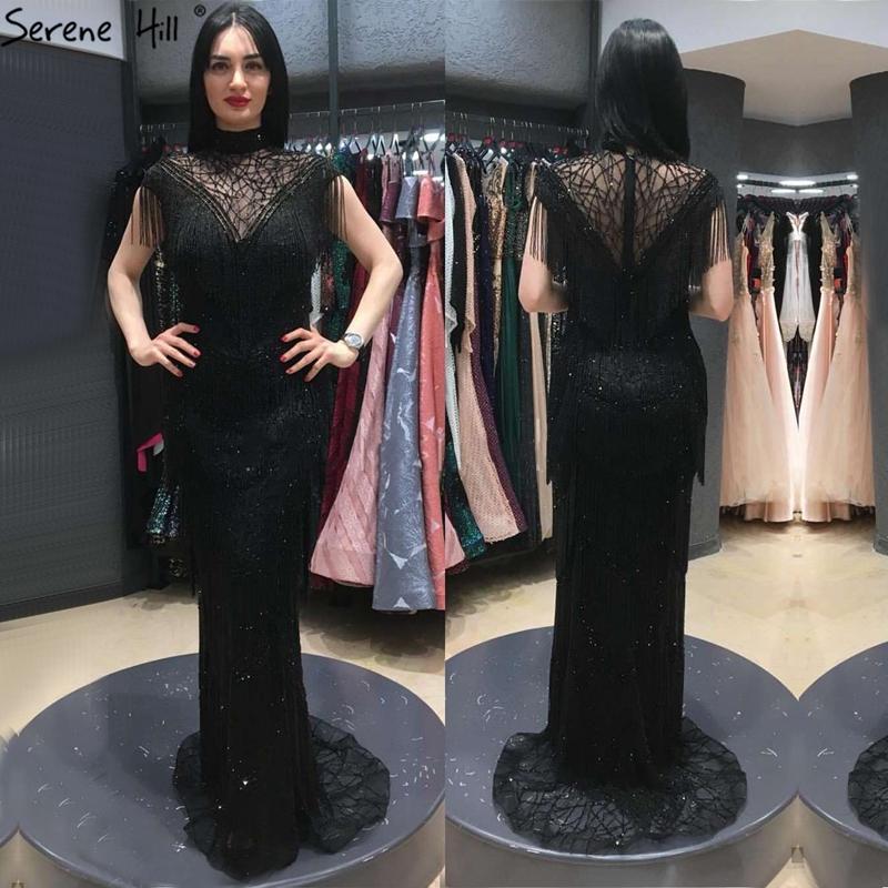 Serene Hill Dubai Black Mermaid Sexy Evening Dress Sleeveless Beading Tassel Luxury Formal Party Wear Gown 2020 CLA70529
Serene Hill Dubai Black Mermaid Sexy Evening Dress Sleeveless Beading Tassel Luxury Formal Party Wear Gown 2020 CLA70529