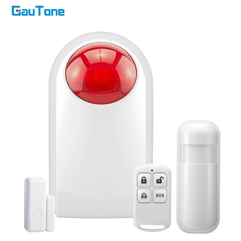 GauTone 433MHz Flashing Alarm Wireless Siren Sensor Indoor for Home Security GSM Alarm System Connect to PIR Remote Control
GauTone 433MHz Flashing Alarm Wireless Siren Sensor Indoor for Home Security GSM Alarm System Connect to PIR Remote Control