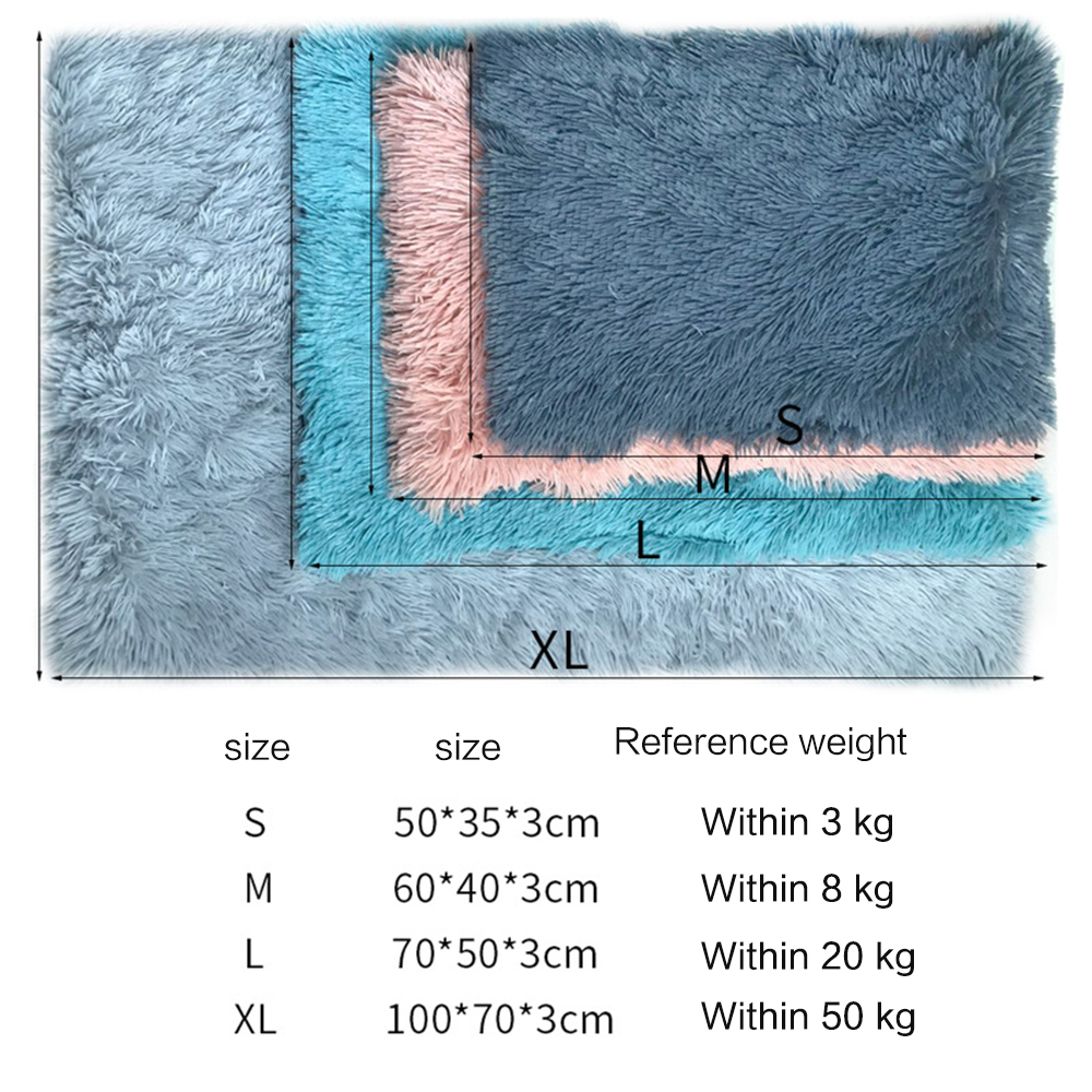Winter Dog Soft Washable Fleece Pet Cushion House Warm Puppy Cat Sleeping Bed Blanket for Small Large Dogs Cats Mat 201130