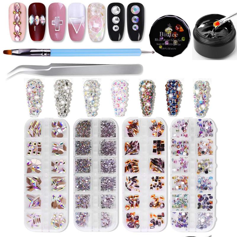 BIUTEE 4Box 3D Nail Art Rhinestones Kit 48 Styles Round & Multi-shape Nail Crystal Rhinestone With Glue Pen For Nails Diamonds
BIUTEE 4Box 3D Nail Art Rhinestones Kit 48 Styles Round & Multi-shape Nail Crystal Rhinestone With Glue Pen For Nails Diamonds