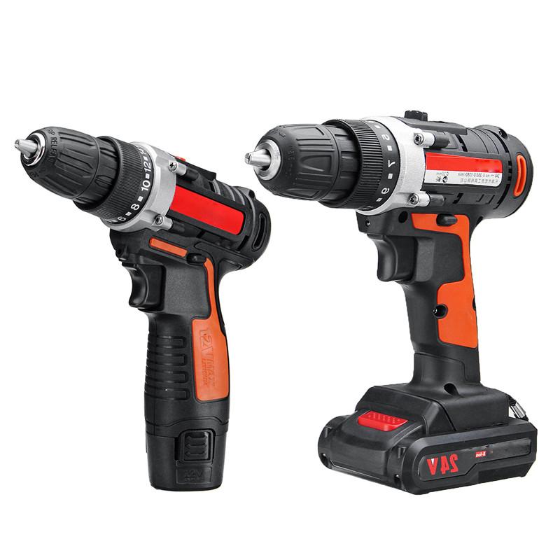 12V/24V Lithium Battery Power Drills Cordless Rechargeable 2 Speed Electric Drill For Home Household Jobs
12V/24V Lithium Battery Power Drills Cordless Rechargeable 2 Speed Electric Drill For Home Household Jobs