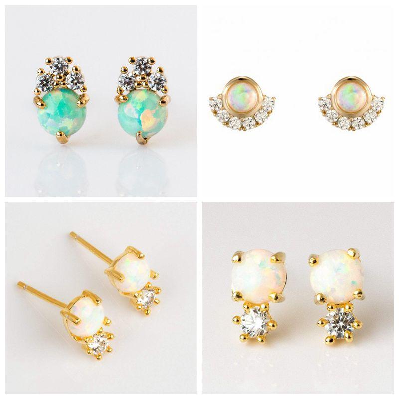 Round White/Blue/Purple Fire Opal Stud Earrings For Women 925 Sterling Silver Filled Jewelry Cute Earrings Ear A30
Round White/Blue/Purple Fire Opal Stud Earrings For Women 925 Sterling Silver Filled Jewelry Cute Earrings Ear A30