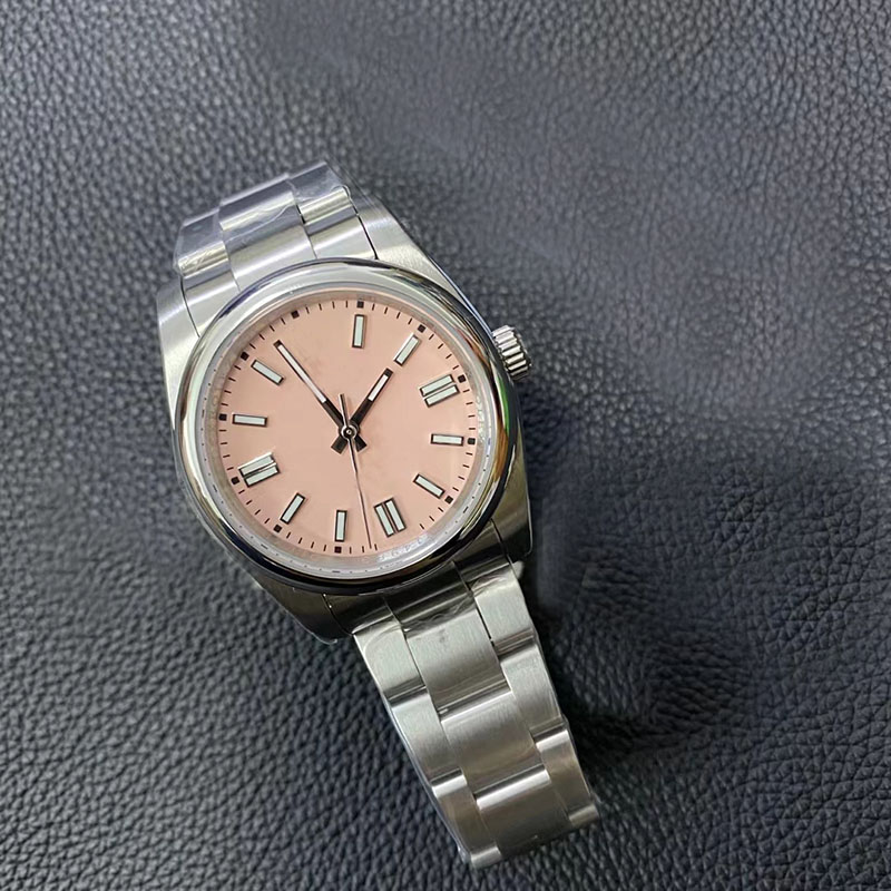 36mm High quality New Style u1 Automatic 1646 Movement Pink Dial Women Watch 316 Stainless Band, Red
36mm High quality New Style u1 Automatic 1646 Movement Pink Dial Women Watch 316 Stainless Band, Red