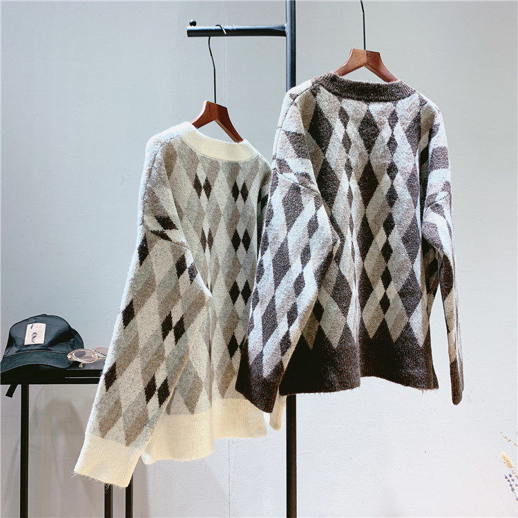 Autumn Women Knitted Sweater V-Neck Women Soft Sweater And Pullovers Winter Sweater Femme Tricot Pull Femme 201023