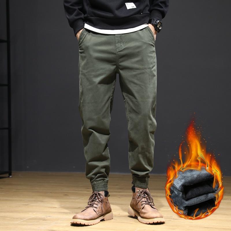 Men's Winter Plus Velvet Warm Joggers Pants 2020 Oversized Cargo Pants Men Thick Warm Loose Streetwear Hip Hop Trousers, Black 
Men's Winter Plus Velvet Warm Joggers Pants 2020 Oversized Cargo Pants Men Thick Warm Loose Streetwear Hip Hop Trousers, Black