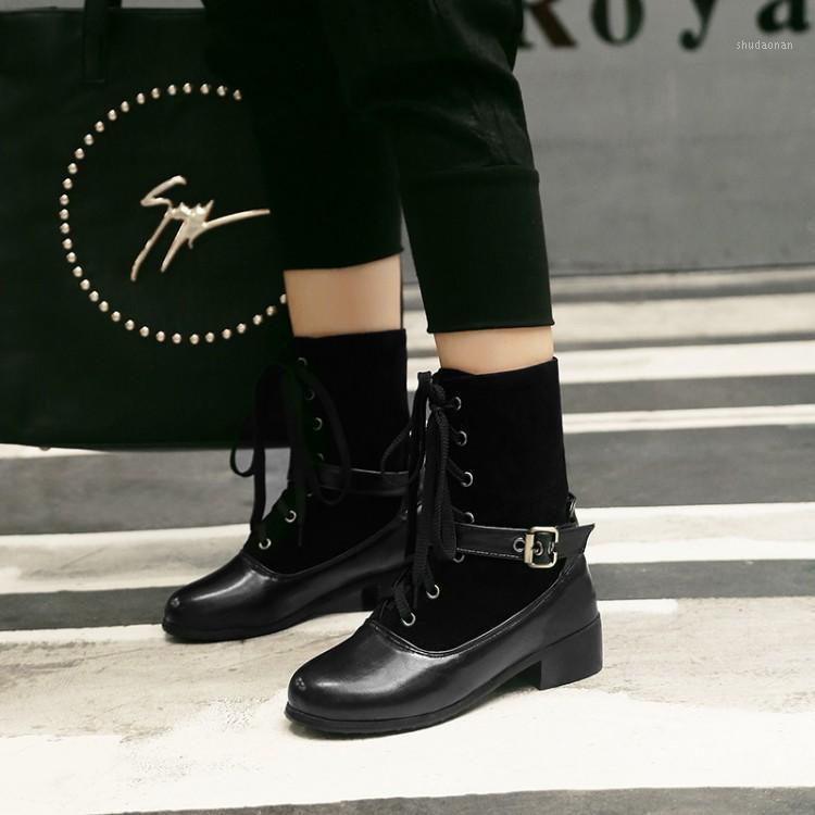 Big Size Euro-American fashion trend of round-headed square and matching color tie belt buckle boots1, Beige
Big Size Euro-American fashion trend of round-headed square and matching color tie belt buckle boots1, Beige