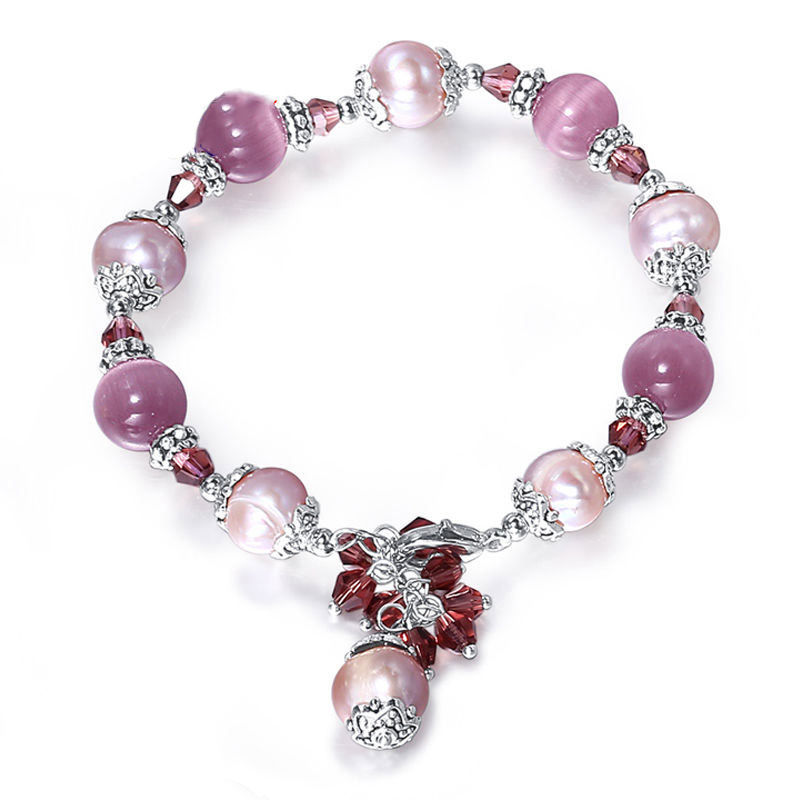 Women's Fashion Jewelry of Bracelet Earring Ring Set with Fresh Water Pearls & Cat Eye Stones
Women's Fashion Jewelry of Bracelet Earring Ring Set with Fresh Water Pearls & Cat Eye Stones